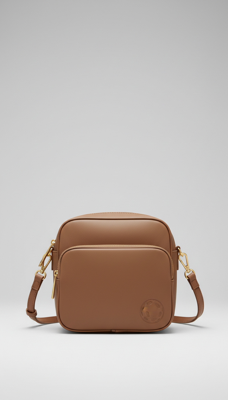 Elegant Taupe minimalist pickleball bag
