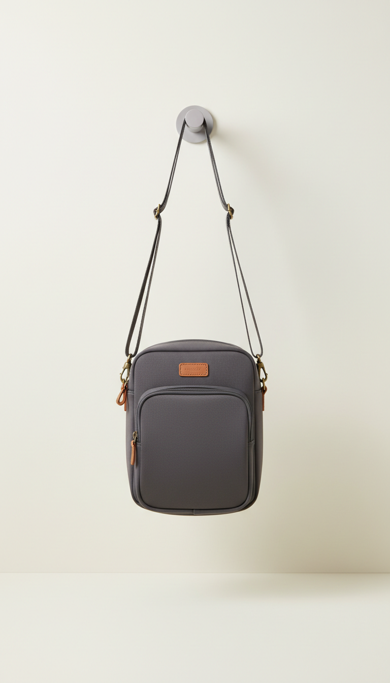 Charcoal performance pickleball crossbody